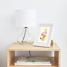 White Calla Wood Photo Frames (Set of 6)